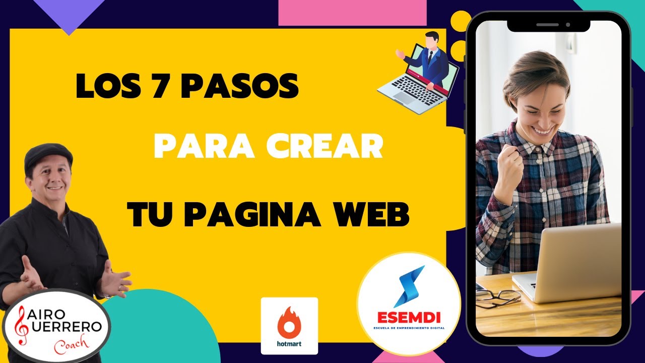 🔥 LOS 7 PASOS PARA CONSTRUIR UN SITIO WEB DESDE 0 Crea tu propia página ...