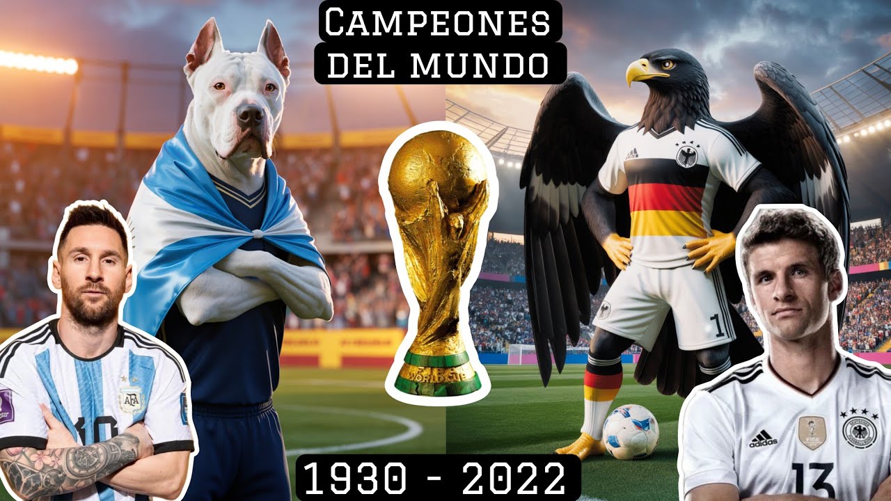 Todos los CAMPEONES de la Copa MUNDIAL de la FIFA (1930 - 2022) - YouTube