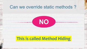 Can we Override Static Methods || Method Hiding (हिंदी) || 100% Asked || Java Tricky Interview Q