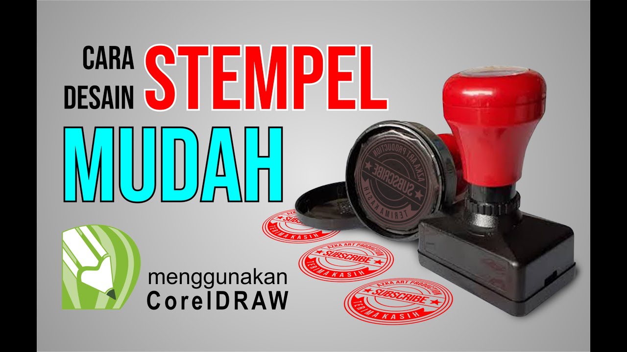  cara  desain  stempel mudah menggunakan coreldraw  YouTube