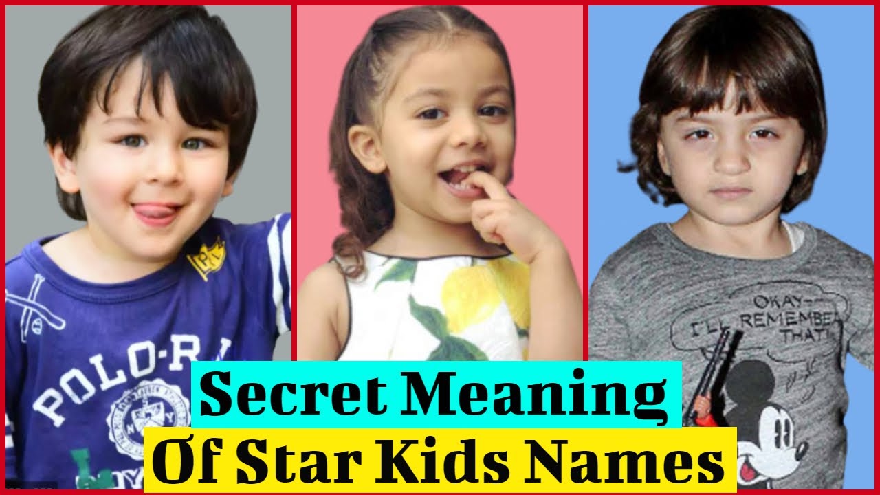 Awesome Meanings of Celebrity Kids Names YouTube