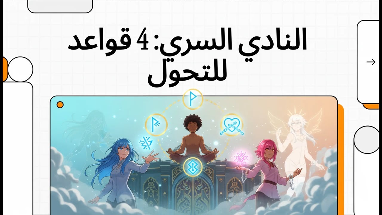 النادي السري  4 قواعد للتحول