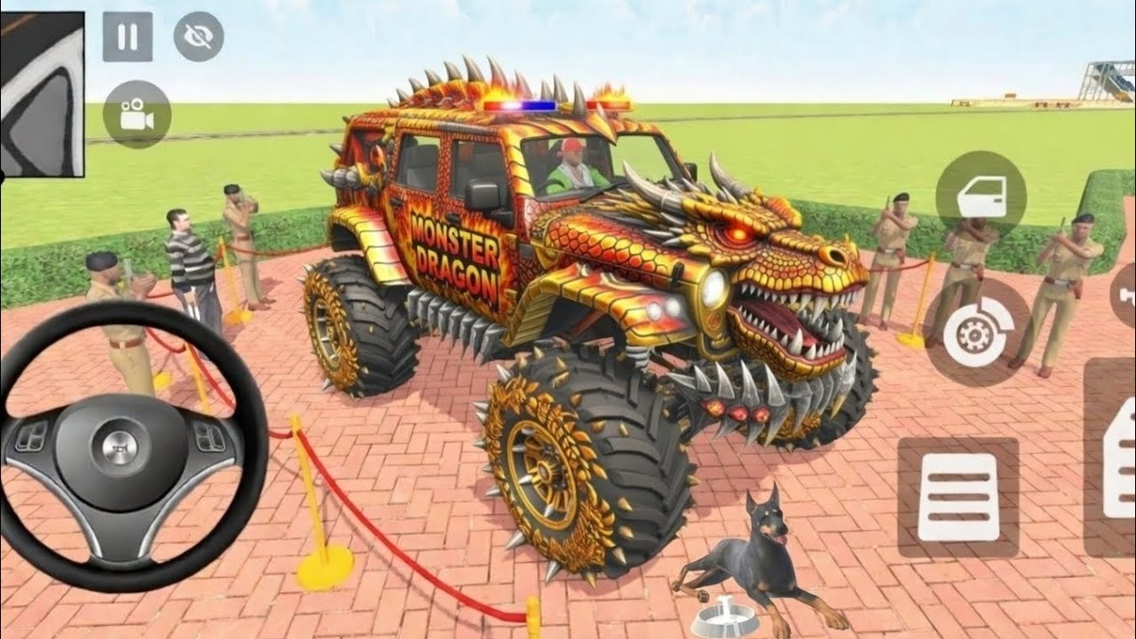 🤑Indian Thift Auto Simulator🤩Indian Showroom Purchase😯Modified Monster Truck Dragon& Car🥳Game