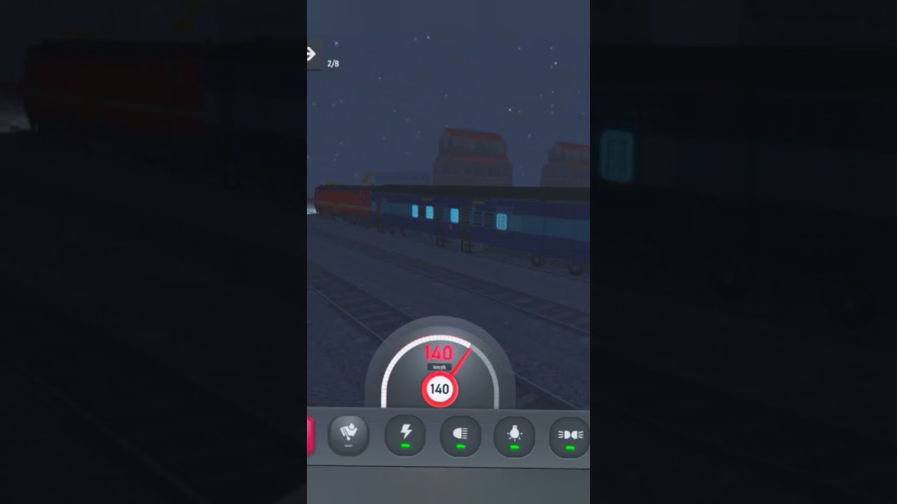 overtake train at station in fully speed # traim