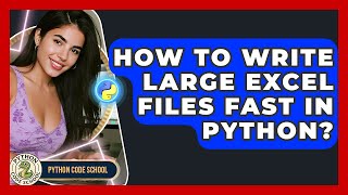 How To Write Large Excel Files Fast In Python? - Python Code School