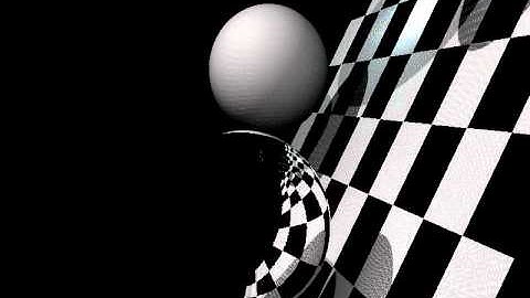 chroma hybrid monte carlo ray trace render - checkerboard