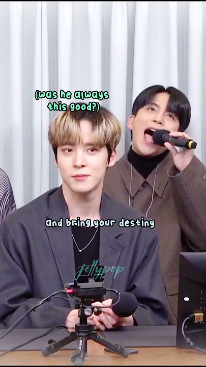 [ATEEZ] Jongho singing OST 'Gravity' on Cultwo Show (feat. Yunho) #shorts #ateez #jongho #yunho