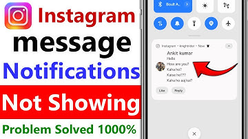 instagram message notification not showing | instagram message notification showing home screen