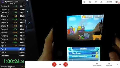 Highlight: De blob 2 Any% Speedrun Pipe Ending Skip (Pipeline 2)