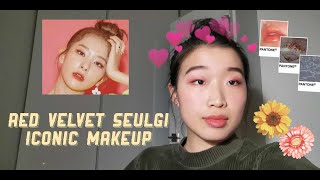 Trying to Recreate Red Velvet Seulgi&#39;s &#39;POWER UP&#39; Makeup Look || exam season stress