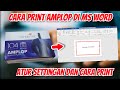 Cara Print Amplop di MS Word dan Pengaturan Ukuran Kertas (Epson, Canon Bisa)