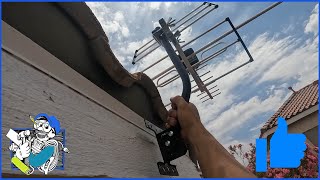 Como instalar una antena para television / How to install tv antenna.