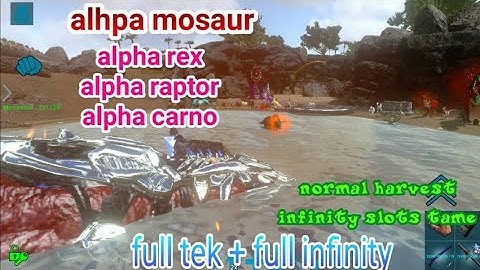 save data alpha mosa ark mobile | full tek bp | unlimited slots tame | all eerie dinos.