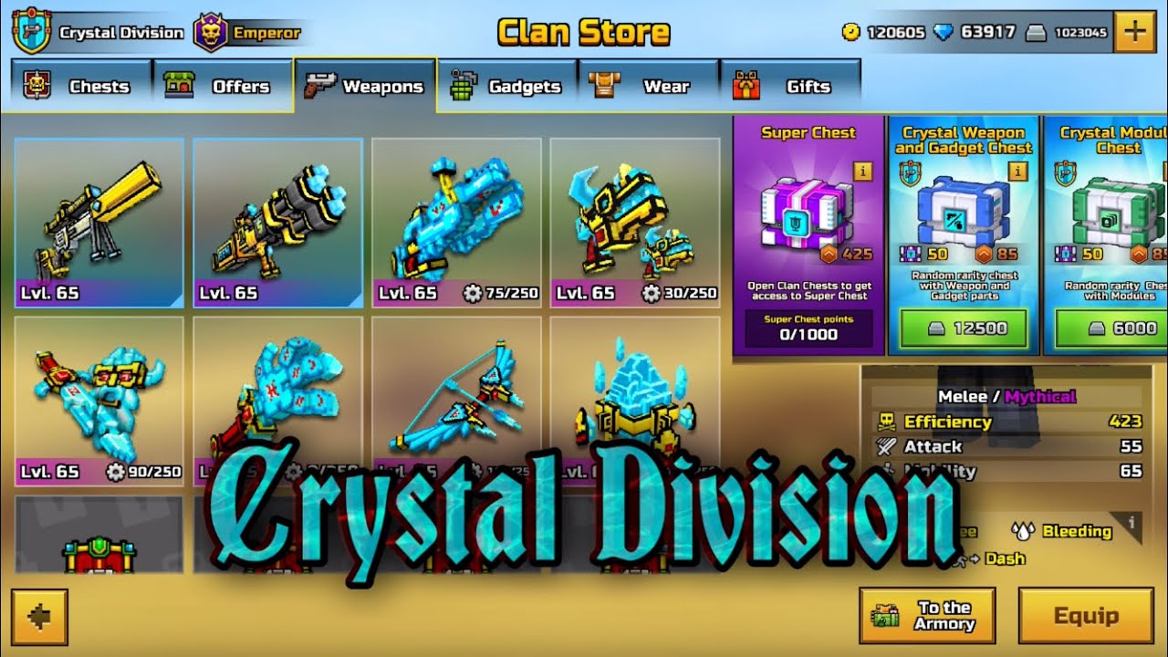 Opening My First Crystal Division Super Chest | Pixel Gun 3D - YouTube