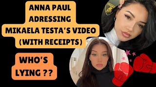 🔥 Anna Paul FINALLY Breaks Her Silence on Mikaela Testa’s Shocking Claims! (The Truth EXPOSED) 🔥
