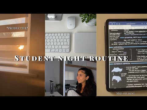 My PRODUCTIVE Uni/College Evening Routine✨|Med-School, Salmon Rice Bowl,Stretch Routine + More! | AD