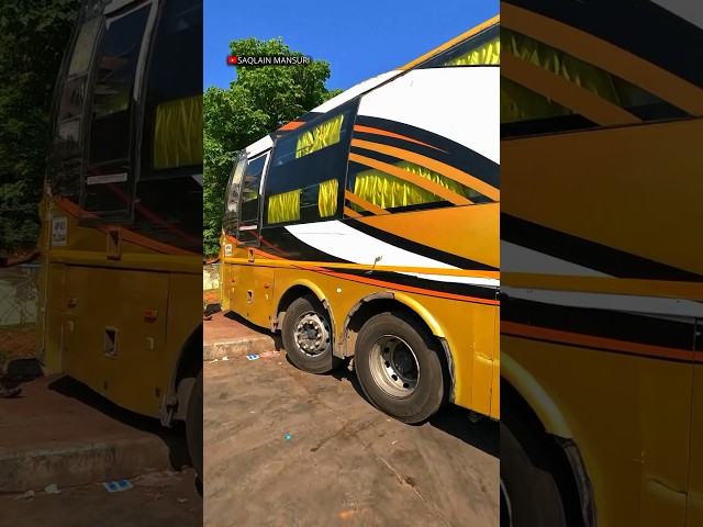 VOLVO Multi-axle Bus Parking🥵 #vlogwithdrivers #busdriving #shorts class=