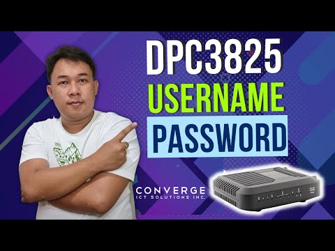 DPC3825 CISCO USERNAME | PASSWORD