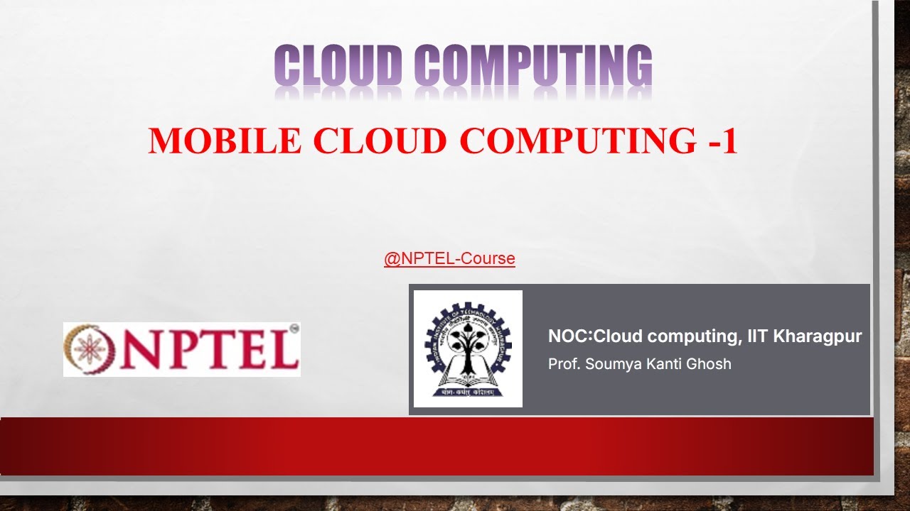 MOBILE CLOUD COMPUTING -1 - YouTube