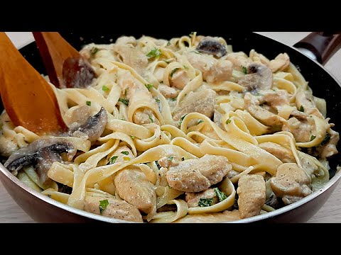 Huhn Fettuccine Alfredo Rezept - Einfaches Abendessen 150