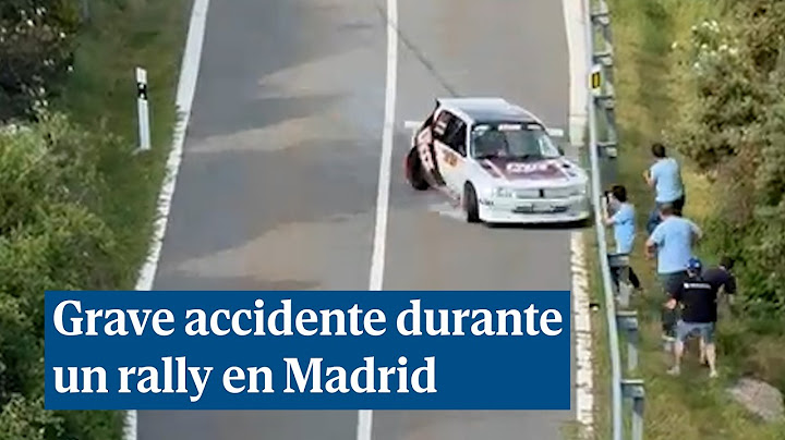 Grave accidente durante un rally en Madrid: un coche arrolla a varios espectadores