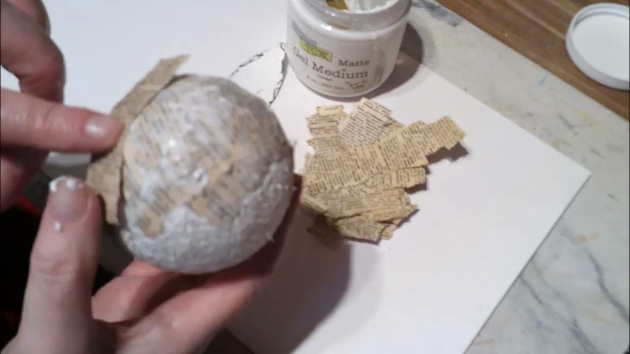 Paper Mache Styrofoam Eye YouTube