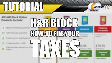 H&R Block Tax Tutorial - Newegg TV