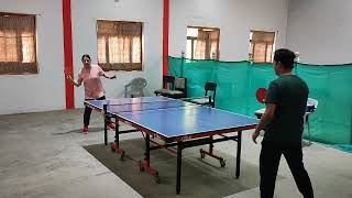 Table tennis match Deepa taneja madam vs Dr Kinshuk Soni