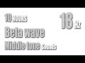 Beta waves sounds 18Hz Middle tone | White noise | RELAXATION | Black Screen | Dark Screen