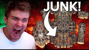 I Created The ULTIMATE Junk Fleet in StarSector modded!