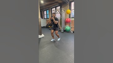 Kettlebell B Stance Squat