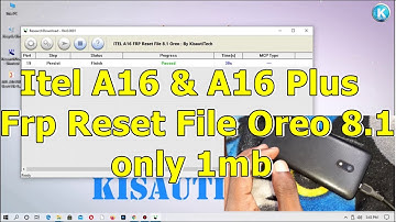 Itel A16 & A16 Plus Frp Reset File Oreo 8.1 only 1mb Pac File