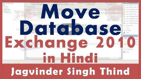 ✅ how to Move Exchange mailbox Database to another location using EMC | Exchange Server 2010 | Hindi