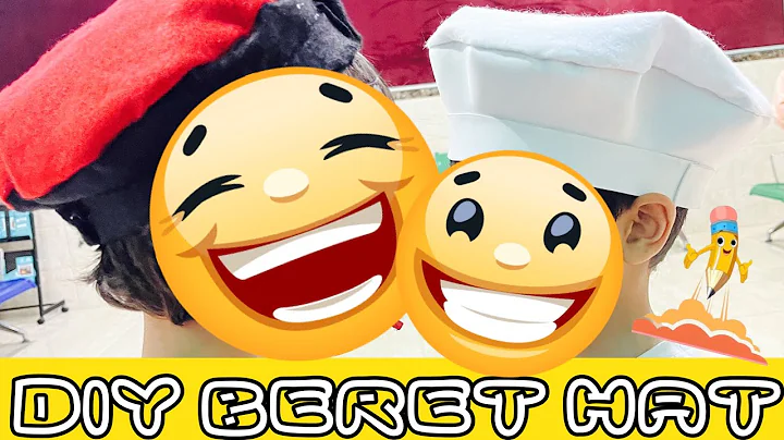 DIY Beret hat | No sew beret hat | Glue gun and felt Hat | School Work #diycrafts #hats