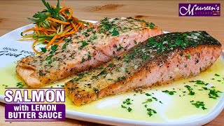 SALMON WITH LEMON BUTTER SAUCE - EASY RECIPE