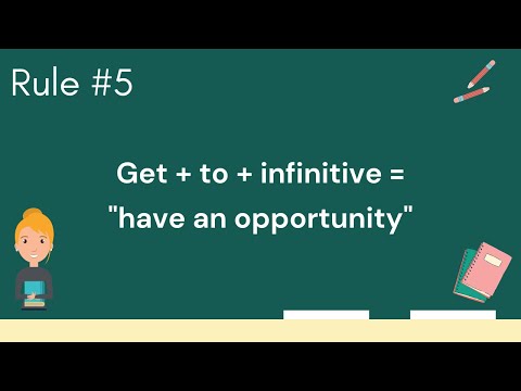 Get + to + infinitive = "to have an opportunity"