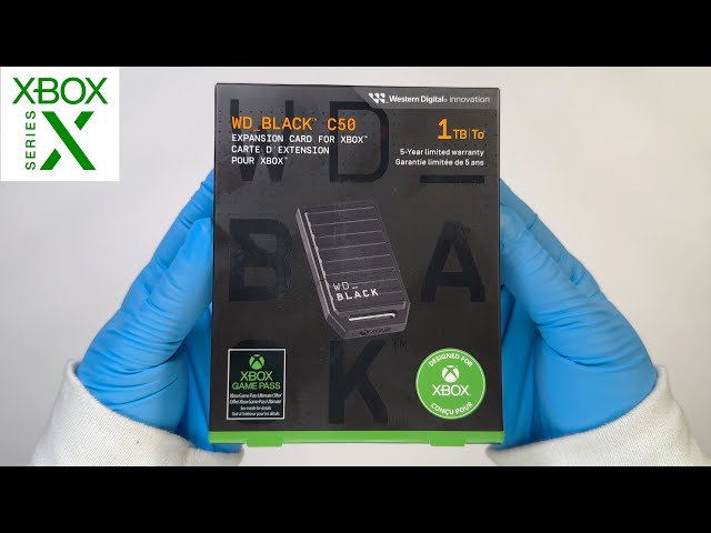 New Xbox Series XS Upgrade - WD Black 1TB C50 Storage Expansion Card 