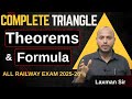 Triangle All Theorems and Formula| For RRB NTPC ALP GROUP- D RPF SI SSC CGL CHSL CPO 2025-26 |