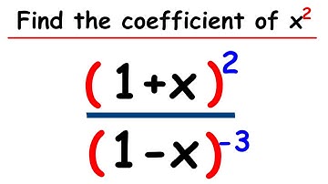 How to find a coefficient of binomial expansion