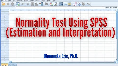 SPSS: Normality Test - How to Check whether Data are Normally Distributed Using SPSS