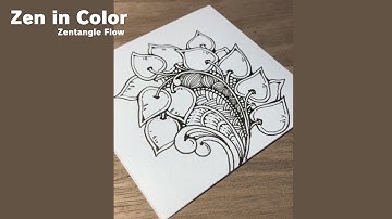 One Pen, Infinite Patterns: Black Ink Zentangle Art