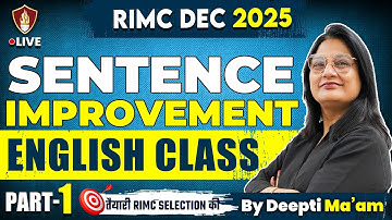 Sentence Improvement English Grammar | RIMC Preparation | Deepti Ma
