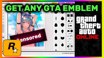 How Get Any GTA 5 CUSTUM EMBLEM Easy (Updated Video 2025)