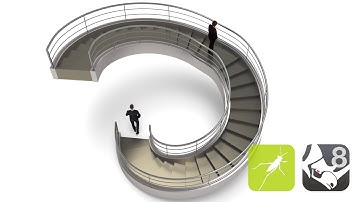 Grasshopper Tutorial for Rhino 3D parametric design Spiral Stairs Part - 10