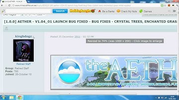 Minecraft: how to install Aether mod 1.0.0