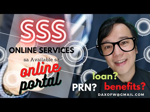 Mga SSS Services na Available sa Online Portal | #SSS PRN | SSS Account Unlock | daxofw channel