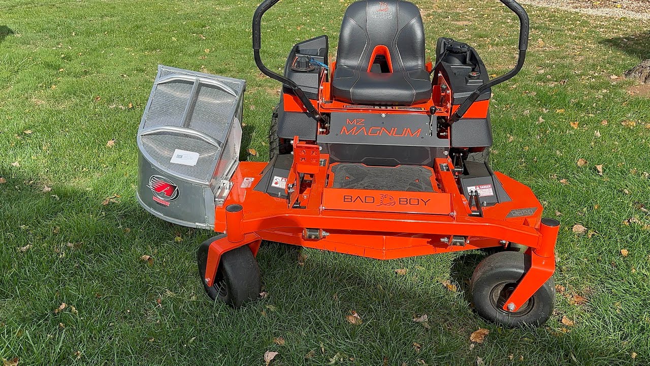 Install leaf catcher on MZ magnum zero turn 54in