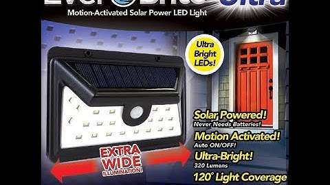Ever Brite  As Seen On TV  Motion Activated SOLAR Outdoor LED light