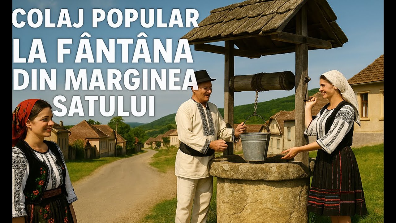 Colaj popular - La fântâna din margine de sat