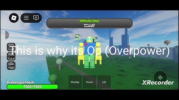 Showcase New Character!          Prototype Mech   [The Noob experiment battle](Roblox)